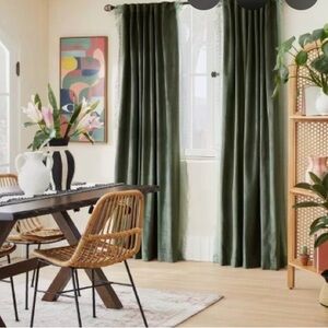 Opalhouse Teal light filtering curtain set